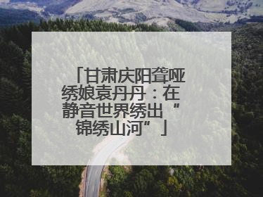 甘肃庆阳聋哑绣娘袁丹丹：在静音世界绣出“锦绣山河”