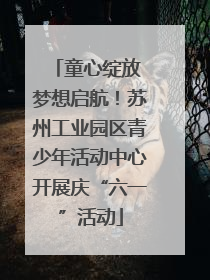 童心绽放 梦想启航！苏州工业园区青少年活动中心开展庆“六一”活动
