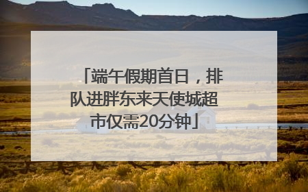 端午假期首日，排队进胖东来天使城超市仅需20分钟