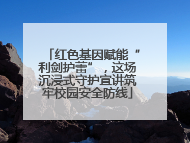 红色基因赋能“利剑护蕾”，这场沉浸式守护宣讲筑牢校园安全防线
