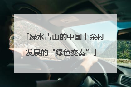 绿水青山的中国丨余村发展的“绿色变奏”