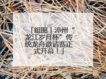 组图丨漳州“龙江岁月杯”传统龙舟邀请赛正式开幕！