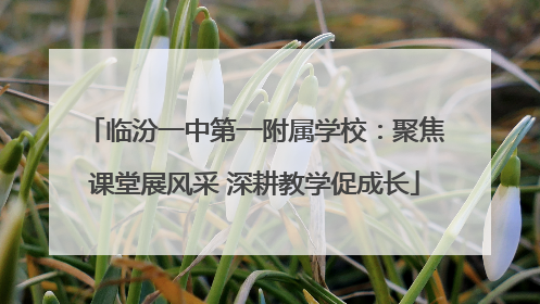 临汾一中第一附属学校:聚焦课堂展风采 深耕教学促成长