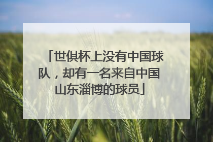 世俱杯上没有中国球队,却有一名来自中国山东淄博的球员