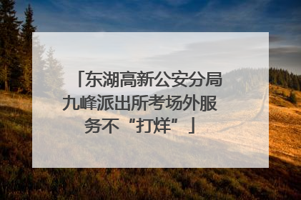 东湖高新公安分局九峰派出所考场外服务不“打烊”