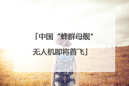 中国“蜂群母舰”无人机即将首飞