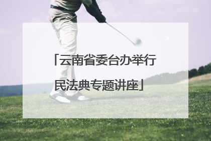 云南省委台办举行民法典专题讲座