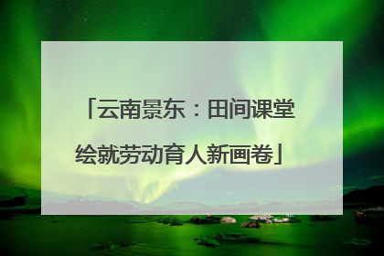 云南景东：田间课堂绘就劳动育人新画卷