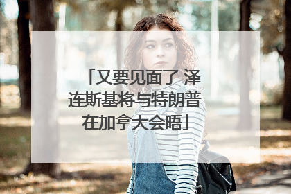 又要见面了 泽连斯基将与特朗普在加拿大会晤