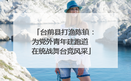 台前县打渔陈镇：为党外青年建跑道 在统战舞台竞风采