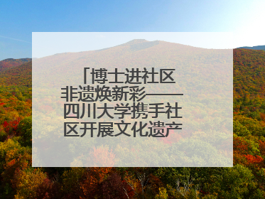 博士进社区 非遗焕新彩——四川大学携手社区开展文化遗产日特别活动