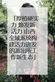 厚植硬实力 焕发新活力 山西全域系统构建活力迸发的派出所工作新生态