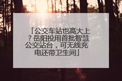 公交车站也高大上？岳阳投用首批智慧公交站台，可无线充电还带卫生间