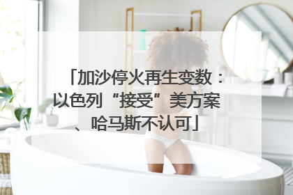 加沙停火再生变数：以色列“接受”美方案、哈马斯不认可