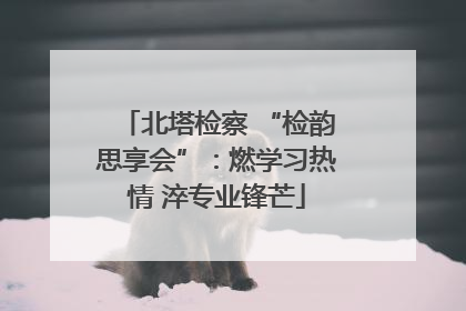 北塔检察 “检韵思享会”：燃学习热情 淬专业锋芒