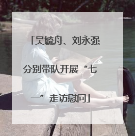 吴毓舟、刘永强分别带队开展“七一”走访慰问