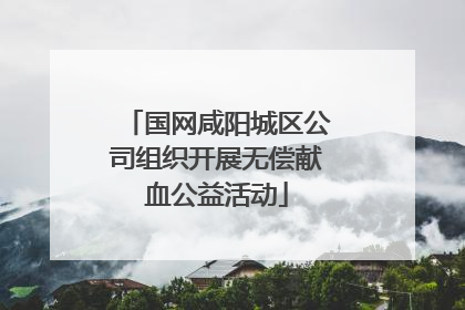 国网咸阳城区公司组织开展无偿献血公益活动