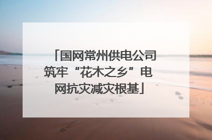 国网常州供电公司筑牢“花木之乡”电网抗灾减灾根基