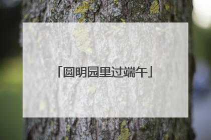 圆明园里过端午