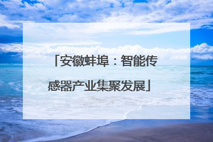 安徽蚌埠：智能传感器产业集聚发展