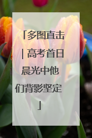 多图直击｜高考首日 晨光中他们背影坚定