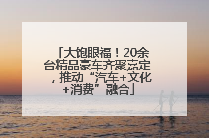 大饱眼福！20余台精品豪车齐聚嘉定，推动“汽车+文化+消费”融合