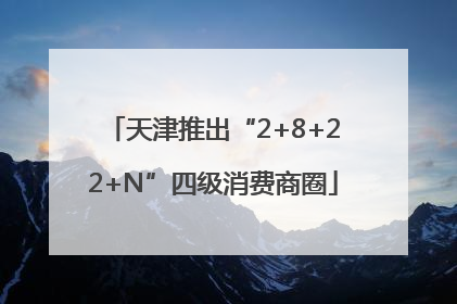 天津推出“2+8+22+N”四级消费商圈