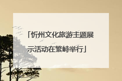 忻州文化旅游主题展示活动在繁峙举行