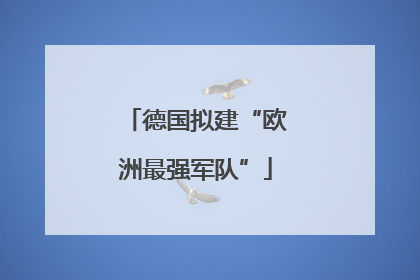 德国拟建“欧洲最强军队”