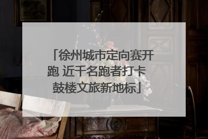 徐州城市定向赛开跑 近千名跑者打卡鼓楼文旅新地标