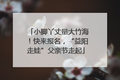 小脚丫丈量大竹海！快来报名，“益阳走娃”父亲节走起