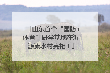 山东首个“国防+体育”研学基地在沂源流水村亮相！