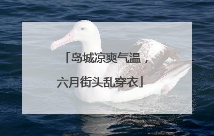 岛城凉爽气温，六月街头乱穿衣