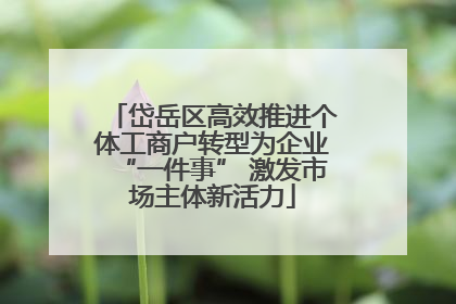 岱岳区高效推进个体工商户转型为企业“一件事” 激发市场主体新活力