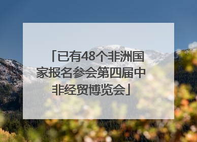 已有48个非洲国家报名参会第四届中非经贸博览会