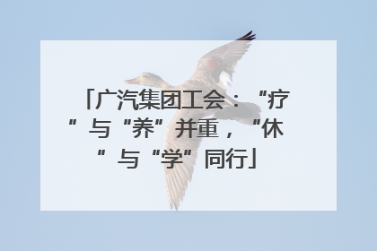 广汽集团工会：“疗”与“养”并重，“休”与“学”同行