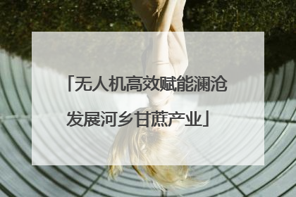 无人机高效赋能澜沧发展河乡甘蔗产业