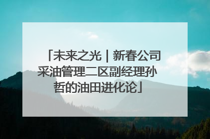 未来之光｜新春公司采油管理二区副经理孙哲的油田进化论