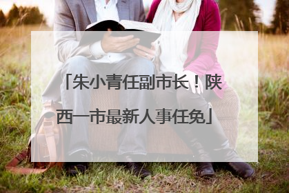 朱小青任副市长！陕西一市最新人事任免