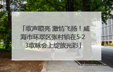 歌声嘹亮 激情飞扬！威海市环翠区张村镇在5·23歌咏会上绽放光彩