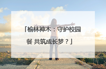 榆林神木：守护校园餐 共筑成长梦？