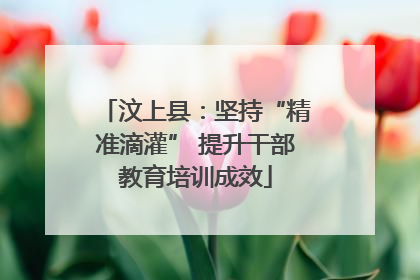 汶上县：坚持“精准滴灌” 提升干部教育培训成效