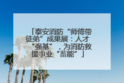 泰安消防“师傅带徒弟”成果展：人才“强基”，为消防救援事业“蓄能”