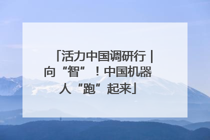 活力中国调研行｜向“智”！中国机器人“跑”起来