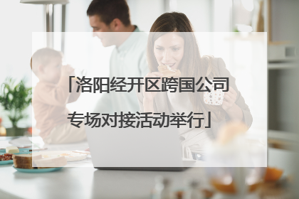 洛阳经开区跨国公司专场对接活动举行