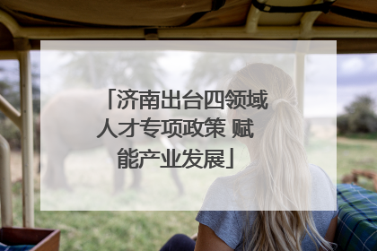 济南出台四领域人才专项政策 赋能产业发展