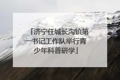 济宁任城长沟镇第一书记工作队举行青少年科普研学