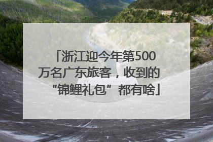浙江迎今年第500万名广东旅客，收到的“锦鲤礼包”都有啥