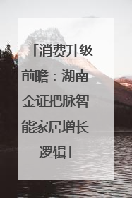 消费升级前瞻：湖南金证把脉智能家居增长逻辑
