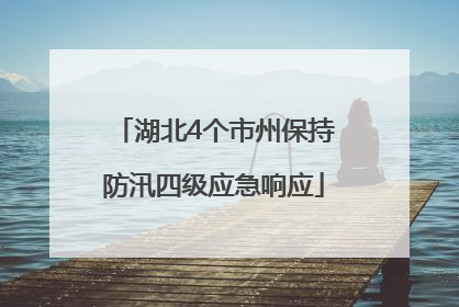 湖北4个市州保持防汛四级应急响应